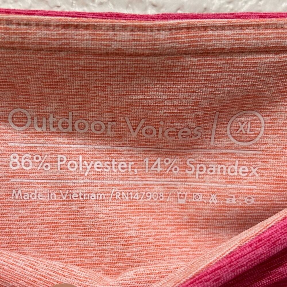 Out door voices colorblock pink high waisted leggings womens size XL - Picture 3 of 9